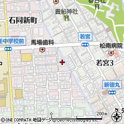 石川県白山市石同新町198周辺の地図