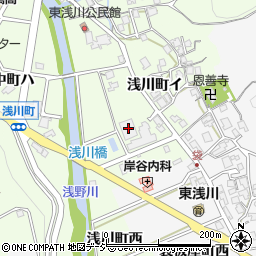 東浅川小学校周辺の地図