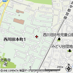 小松邸_西川田本町アキッパ駐車場周辺の地図