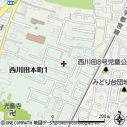 個人宅_西川田本町アキッパ駐車場周辺の地図
