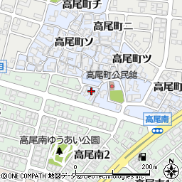 石川県金沢市高尾町レ周辺の地図