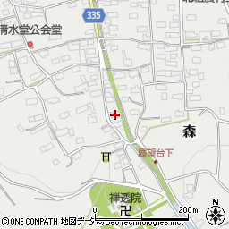 長野県千曲市森1559-3周辺の地図
