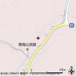 栃木県芳賀郡茂木町青梅周辺の地図