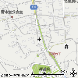 長野県千曲市森1559-1周辺の地図
