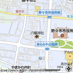 中奥八幡神社周辺の地図