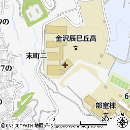 辰巳丘高校周辺の地図