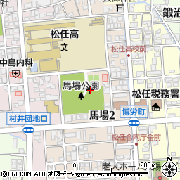 石川県白山市馬場周辺の地図