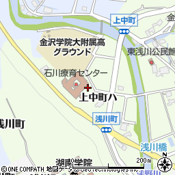 石川県金沢市上中町イ周辺の地図