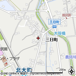 長野県大町市大町三日町1734周辺の地図