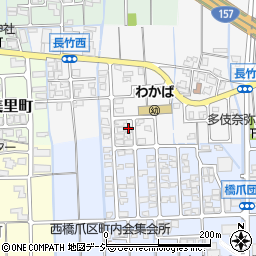 石川県白山市長竹町376周辺の地図