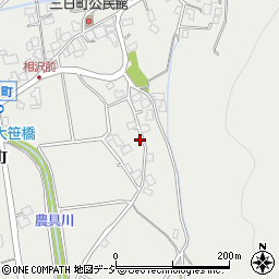 長野県大町市大町三日町575-2周辺の地図