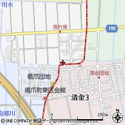 石川県白山市長竹町56-5周辺の地図