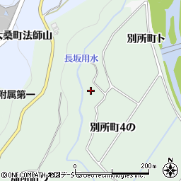 長坂用水周辺の地図