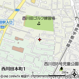 栃木県宇都宮市西川田町1182周辺の地図