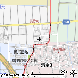 石川県白山市長竹町56周辺の地図