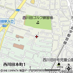 西川田東浦公園周辺の地図