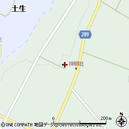 富山県南砺市土生新112周辺の地図