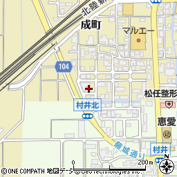石川県白山市成町293周辺の地図
