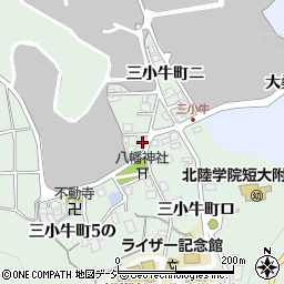 石川県金沢市三小牛町ニ2-1周辺の地図