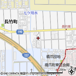 石川県白山市長竹町33周辺の地図