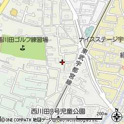 栃木県宇都宮市西川田町1196周辺の地図