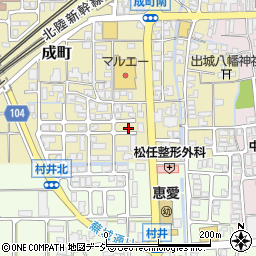 石川県白山市成町248周辺の地図