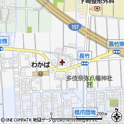 石川県白山市長竹町14周辺の地図