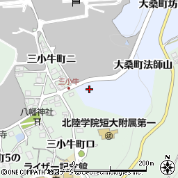 石川県金沢市大桑町鐘搗山周辺の地図