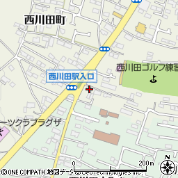 栃木県宇都宮市西川田町1180周辺の地図