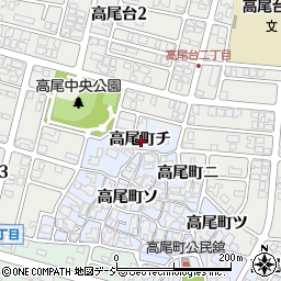 石川県金沢市高尾町チ周辺の地図