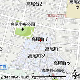 石川県金沢市高尾町（チ）周辺の地図