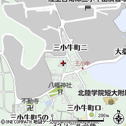石川県金沢市三小牛町ニ周辺の地図