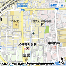 石川県白山市成町21周辺の地図