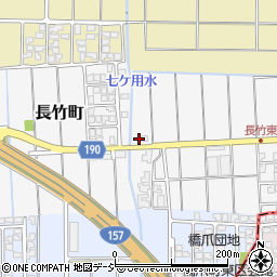 石川県白山市長竹町124周辺の地図