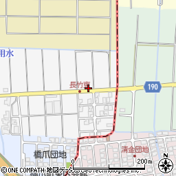石川県白山市長竹町62周辺の地図