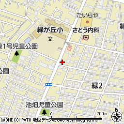 足利銀行江曽島支店緑町出張所周辺の地図