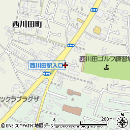 栃木県宇都宮市西川田町1178周辺の地図