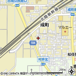 石川県白山市成町325周辺の地図