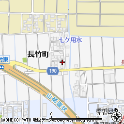 石川県白山市長竹町387-2周辺の地図