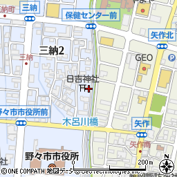 三納町内会館周辺の地図