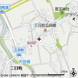 長野県大町市大町三日町542周辺の地図