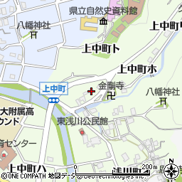 石川県金沢市上中町ヘ17周辺の地図