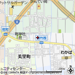 石川県白山市長竹町334周辺の地図