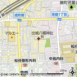石川県白山市成町1周辺の地図