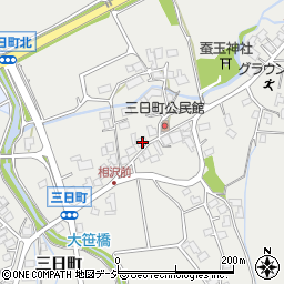 長野県大町市大町三日町506周辺の地図