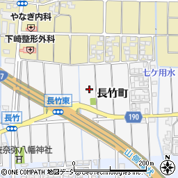 石川県白山市長竹町周辺の地図