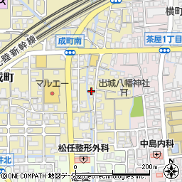 石川県白山市成町113周辺の地図