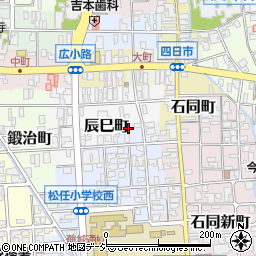 石川県白山市辰巳町85周辺の地図