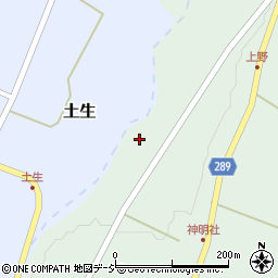 富山県南砺市土生新128周辺の地図