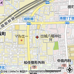 石川県白山市成町111周辺の地図